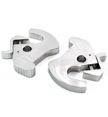 VERRIEGELUNG KIT ROTIERENDE CHROM PLATTEN SISSY BAR RACK abnehmbar für HARLEY DAVIDSON