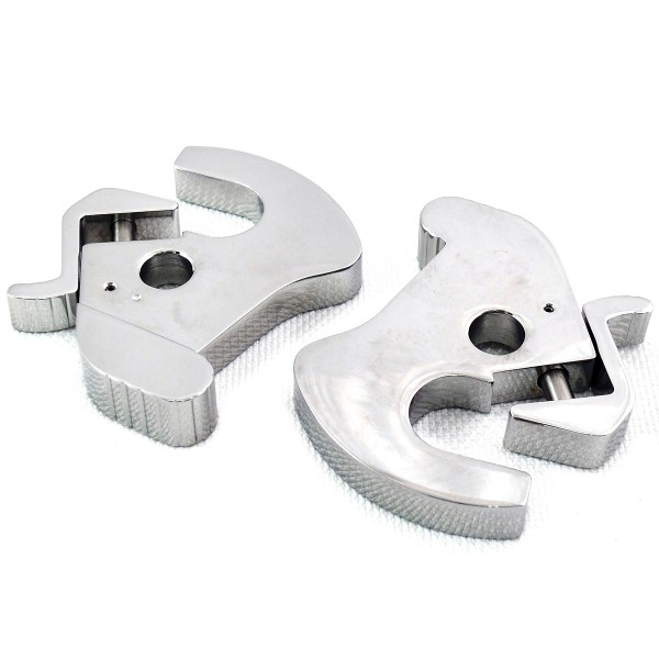 VERRIEGELUNG KIT ROTIERENDE CHROM PLATTEN SISSY BAR RACK abnehmbar für HARLEY DAVIDSON