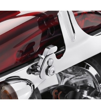 SUPPORTI CROMATI PER PIASTRE SISSY BAR PORTAPACCHI RIMOVIBILE HARLEY DAVIDSON