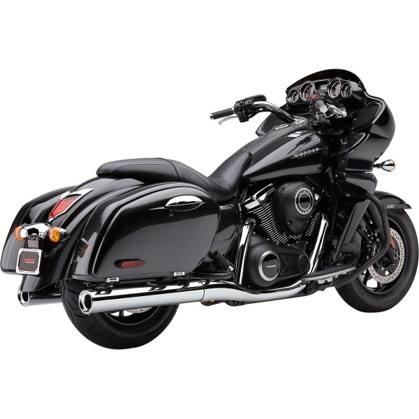 COBRA TRI FLO STRAIGHT EXHAUSTS 4" CHROME KAWASAKI VN 1700 2009-2019