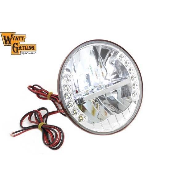 BODY BULB HEADLIGHT 7 "/180 MM. LED CUSTOM MOTORCYCLE AND HARLEY DAVIDSON