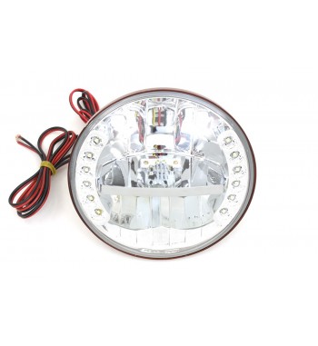 KÖRPERS GLÜHLAMPE SCHEINWERFER 7 "/180 MM. LED CUSTOM MOTORRAD UND HARLEY DAVIDSON