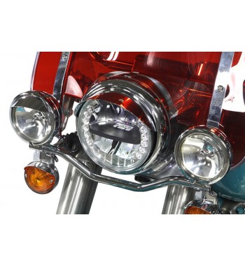 KÖRPERS GLÜHLAMPE SCHEINWERFER 7 "/180 MM. LED CUSTOM MOTORRAD UND HARLEY DAVIDSON