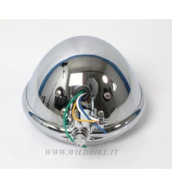 FARO CENTRALE CROMATO DRAG 5 3/4" -140 MM MOTO CUSTOM E HARLEY