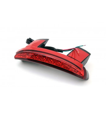 RÜCKLICHT CHOPPED KOTFLÜGEL ROTE LED LENS EDGE FÜR HARLEY DAVIDSON  XL SPORTSTER '04-'13