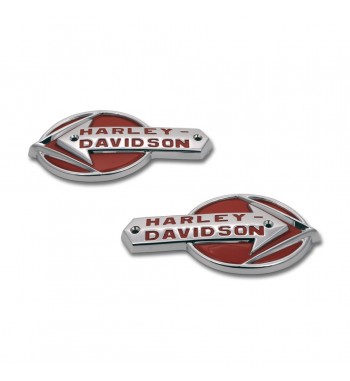 EMBLÈMES ROUGE LETTRAGE CHROME 61775-59T GAZ RESERVOIR  HARLEY DAVIDSON