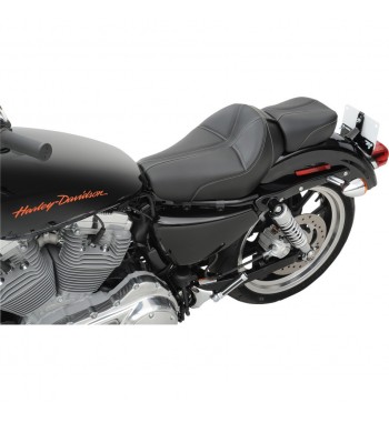 SITZ TREIBER LEDER MIT GEL KOMFORT DOMINATOR™ für HARLEY DAVIDSON XL SPORTSTER '04-'16