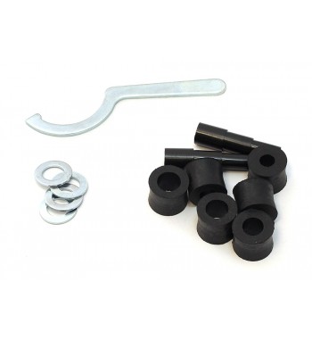 SHOCKS ABSORBERS REAR DELUXE BLACK/CHROME 13" WITH CLEVIS FOR MOTORCYCLE