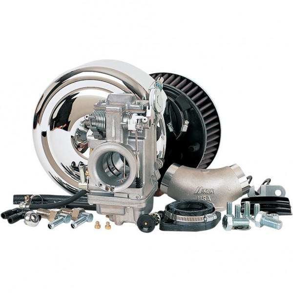KIT COMPLETO PER CONVERSIONE CARBURATORE MIKUNI HSR42 SMOOTHBORE PER HARLEY DAVIDSON TWIN CAM EFI