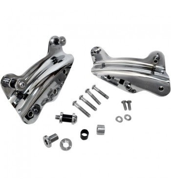 KIT DOCKING HARDWARE QUATRE POINTS CHROME POUR DETACHABLE ACCESSOIRES HARLEY DAVIDSON TOURING '09-'13