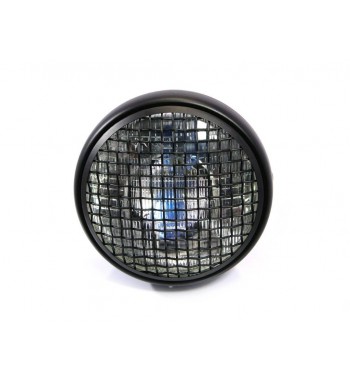 PHARE AVANT SCRAMBLER NOIR 7.7" POUR MOTO ET HARLEY DAVIDSON