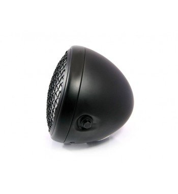 FARO FANALE ANTERIORE SCRAMBLER NERO C/GRIGLIA 7.7 " PER MOTO  E HARLEY DAVIDSON