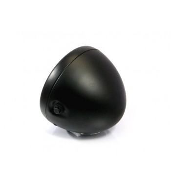 FARO FANALE ANTERIORE SCRAMBLER NERO C/GRIGLIA 7.7 " PER MOTO  E HARLEY DAVIDSON