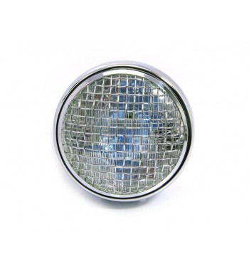 HEADLIGHT ASSEMBLY SCRAMBLER CHROME/BLACK 7.7" FOR MOTORCYCLE AND HARLEY DAVIDSON 