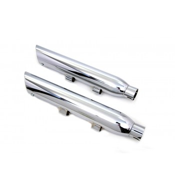 SCARICHI MARMITTE SLIP-ON 3" WYATT SLASH DOWN CROMATI PER HARLEY DAVIDSON XL SPORTSTER '14-'17