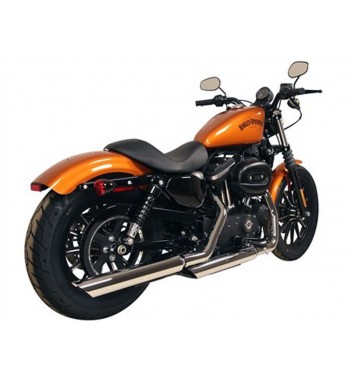 AUSPUFF SCHALLDÄMPFER 3" SLIP-ON WYATT SLASH DOWN VERCHROMT HARLEY DAVIDSON XL SPORTSTER '14-'17