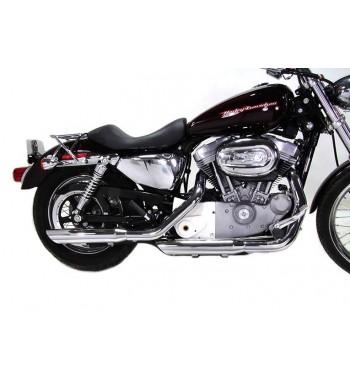 MUFFLERS EXHAUSTS  3" SLIP-ON WYATT SLASH DOWN CHROME FOR HARLEY DAVIDSON XL SPORTSTER '14-'17