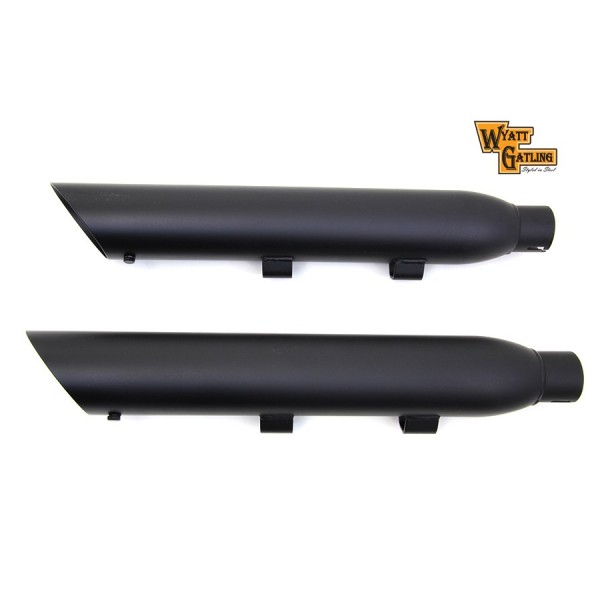 AUSPUFF SCHALLDÄMPFER 3" SLIP-ON WYATT SLASH DOWN SCHWARZE MATTE HARLEY DAVIDSON XL SPORTSTER '14-'17