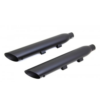 SILENCIEUX D'ECHAPPEMENT 3" SLIP-ON WYATT SLASH DOWN NOIRE MATT POUR HARLEY DAVIDSON XL SPORTSTER '14-'17