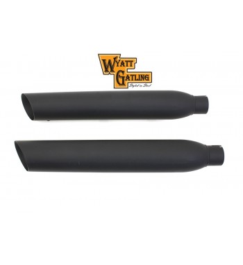 SILENCIEUX D'ECHAPPEMENT 3" SLIP-ON WYATT SLASH OUT NOIRE MATT POUR HARLEY DAVIDSON XL SPORTSTER '14-'17