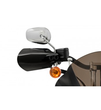 PROTÈGE-MAINS NOIR POUR GUIDON HARLEY DAVIDSON FXD DYNA 1996-2017