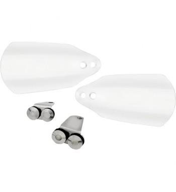 PROTÈGE-MAINS CLAIR GHOST POUR GUIDON HARLEY DAVIDSON FXST FLST SOFTAIL '96-'14