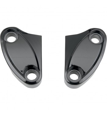 PLATTEN CLAMP 2 STÜCK SCHWARZE REPL. OEM 56057-00 RISER LENKER HARLEY DAVIDSON