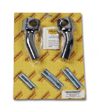 RISER ALZAMANUBRI CROMATI DA 4" KICKBACK PER HARLEY DAVIDSON XL SPORTSTER '04-'16