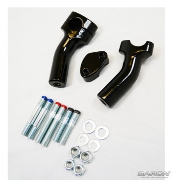 RISER ARRETRATI ALZAMANUBRI NERI DA 4" HARLEY DAVIDSON XL SPORTSTER 2004-2021