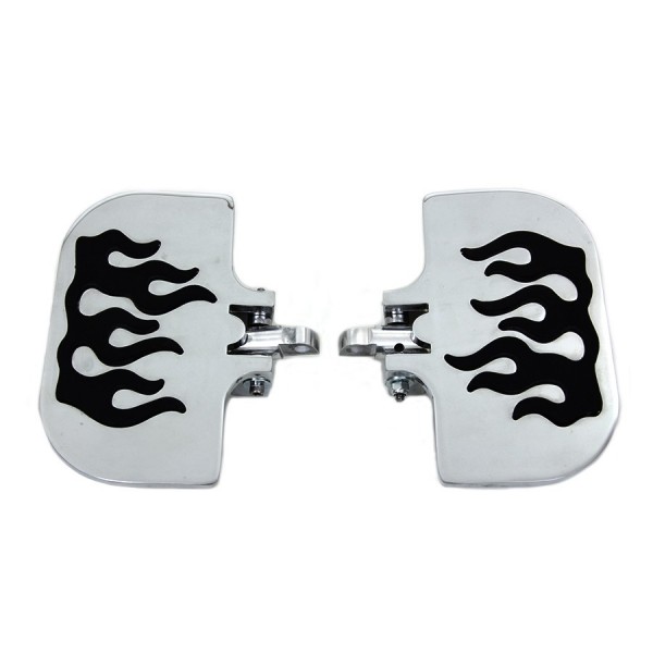 REPOSE-PIEDS MINI COMFORT FLAME STYLE CHROME POUR HARLEY DAVIDSON