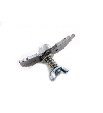 VERZIERUNG MEDALLION SCHÄDEL MIT FLÜGEL LIZENZ-PLATTE FÜR HARLEY UND CUSTOM BIKE SCHUTZBLECH