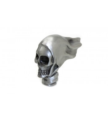 ORNAMENT SILVER PEWTER SCHÄDEL SKULL FÜR MOTORRAD CUSTOM UND HARLEY DAVIDSON