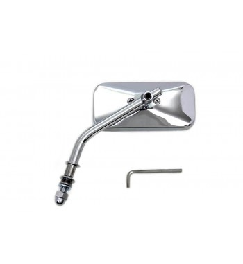 MIRROR RECTANGULAR DIE-CAST CHROME FOR HARLEY DAVIDSON MOTORCYCLES