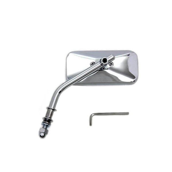 SPECCHIETTO RETTANGOLARE DIE-CAST CROMATO PER MOTO HARLEY DAVIDSON