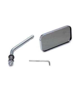 SPECCHIETTO RETTANGOLARE DIE-CAST CROMATO PER MOTO HARLEY DAVIDSON