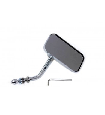 MIROIR RECTANGULAIRE DIE-CAST CHROME POUR HARLEY DAVIDSON MOTORCYCLES