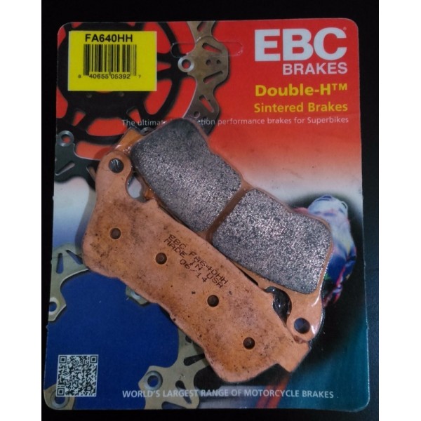 PLAQUETTE DE FREIN ARRIERE EBC HH SINTERED POUR HARLEY DAVIDSON XL SPORTSTER '14-'17