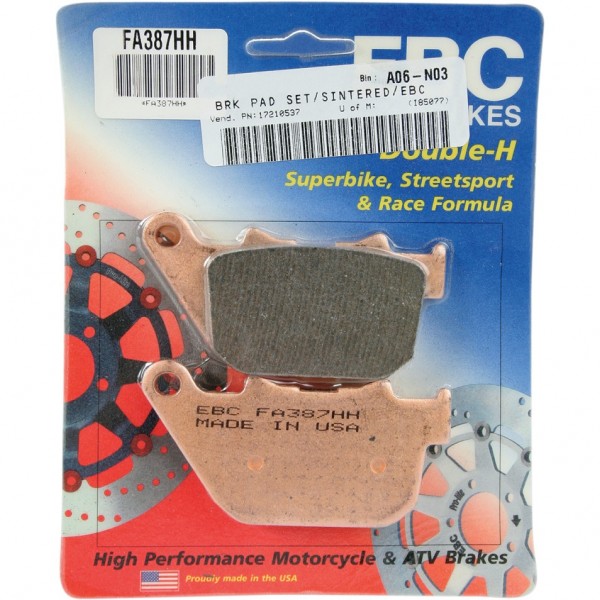 BREMSKLOTZ HINTERE EBC HH SINTERED FÜR HARLEY DAVIDSON XL SPORTSTER '04-'13