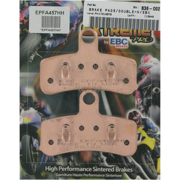FRONT BRAKE PAD EBC SINTERED EXTREME PERFORMANCE FOR HARLEY DAVIDSON BIG TWIN/TWIN CAM '08-'17
