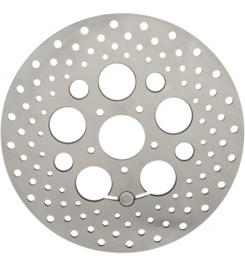 DISCO ROTORE FRENO ANTERIORE IN ACCIAIO FORATO PER HARLEY DAVIDSON TOURING '08-'13