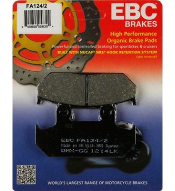 PLAQUETTE DE FREIN AVANT DRAG ORGANIC KEVLAR® POUR HONDA VT 600C SHADOW '88-'93