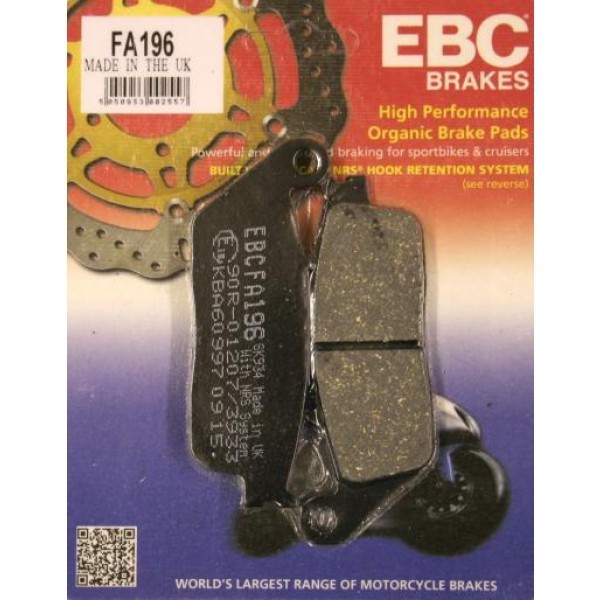 FRONT BRAKE PAD DRAG ORGANIC KEVLAR® FOR HONDA VT 600C SHADOW '94-'03