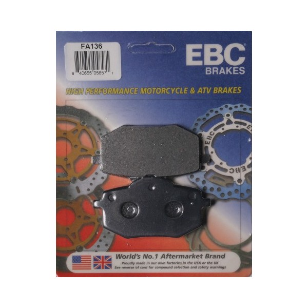 PASTIGLIE FRENO ANTERIORE EBC ORGANICHE KEVLAR® PER YAMAHA XV 535 VIRAGO '84-'99
