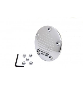 COPERCHIO ISPEZIONE ANTICIPO SCANALATO CROMATO HARLEY DAVIDSON TWIN CAM '99-'17