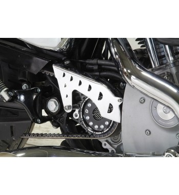 COPRI PIGNONE CINGHIA SUPERIORE OUTLAW CROMATO HARLEY DAVIDSON XL SPORTSTER 04-21