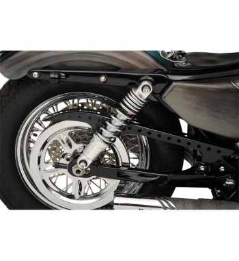 SHOCK ABSORBERS REAR PREMIUM ADJUSTABLE 13" CHROME FOR HARLEY DAVIDSON XL SPORTSTER '04-'17