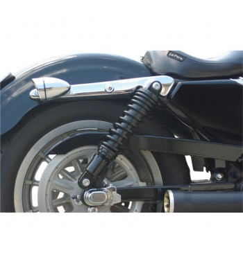 SHOCK ABSORBERS REAR PREMIUM ADJUSTABLE 11" BLACK HARLEY DAVIDSON XL SPORTSTER 2004-2022