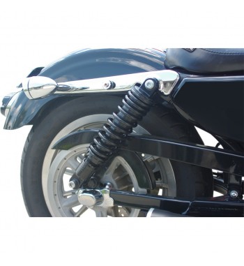SHOCK ABSORBERS REAR PREMIUM ADJUSTABLE 11" BLACK FOR HARLEY DAVIDSON XL SPORTSTER '04-'17