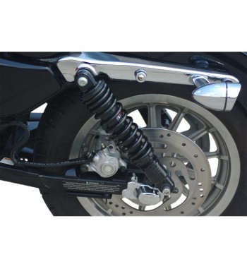 SHOCK ABSORBERS REAR PREMIUM ADJUSTABLE 11" BLACK FOR HARLEY DAVIDSON XL SPORTSTER '04-'17