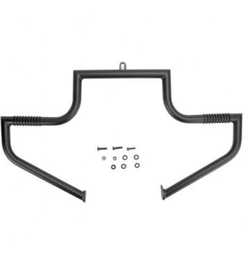 ENGINE GUARD LINDBY LINBAR FLAT BLACK HARLEY DAVIDSON FLH TOURING '97-'16